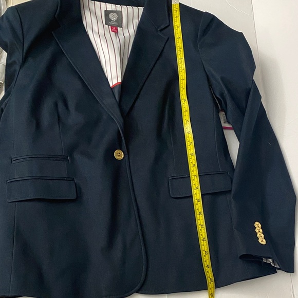 Vince Camuto Essentials ‘Denim’ Blue Indigo Blazer with Gold $149 Buttons - Picture 11 of 16